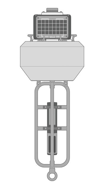 A NexSens CB-75 equipped with a LED beacon and a Proteus E. coli detection sensor.